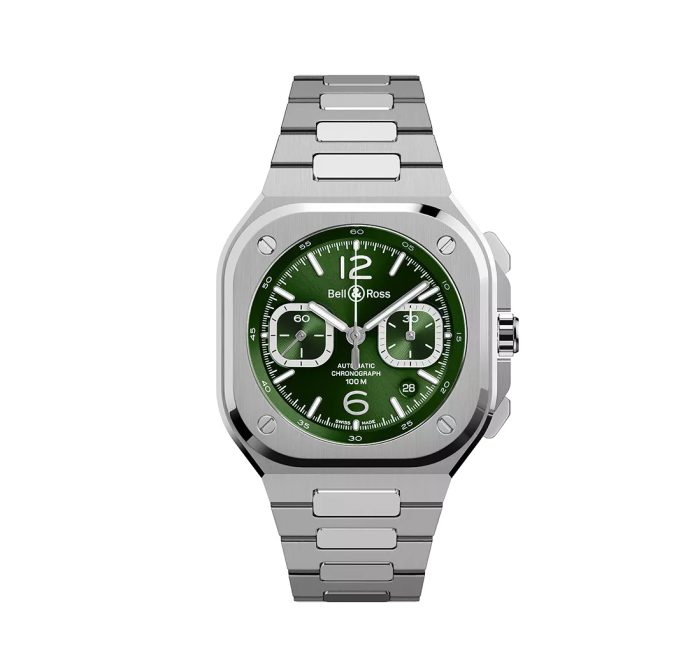 BR 05 Chrono Green Steel