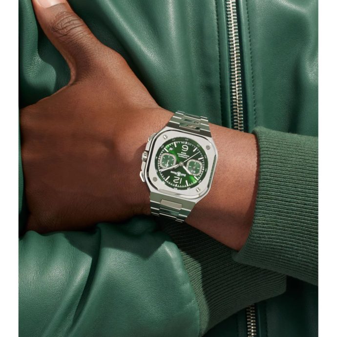 BR 05 Chrono Green Steel – Bild 9