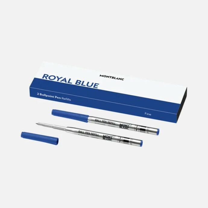2 Kugelschreiberminen fein Royal Blue