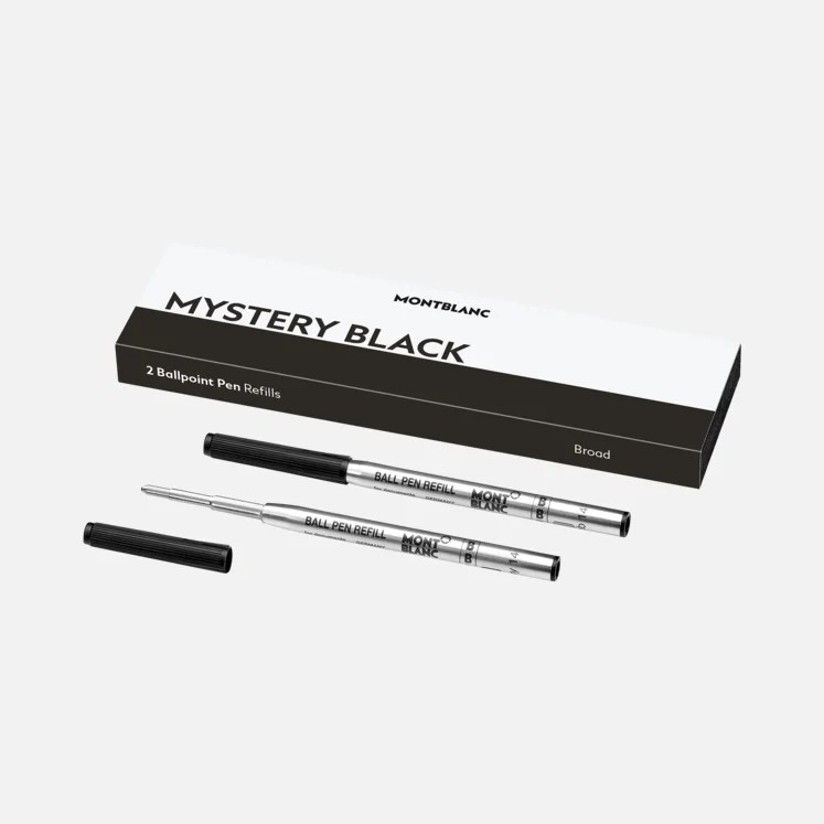 2 Kugelschreiberminen breit Mystery Black 054 17739
