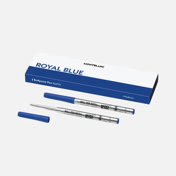 2 Kugelschreiberminen mittelbreit Royal Blue 054 17738